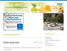 Tablet Screenshot of hacerdieta.com